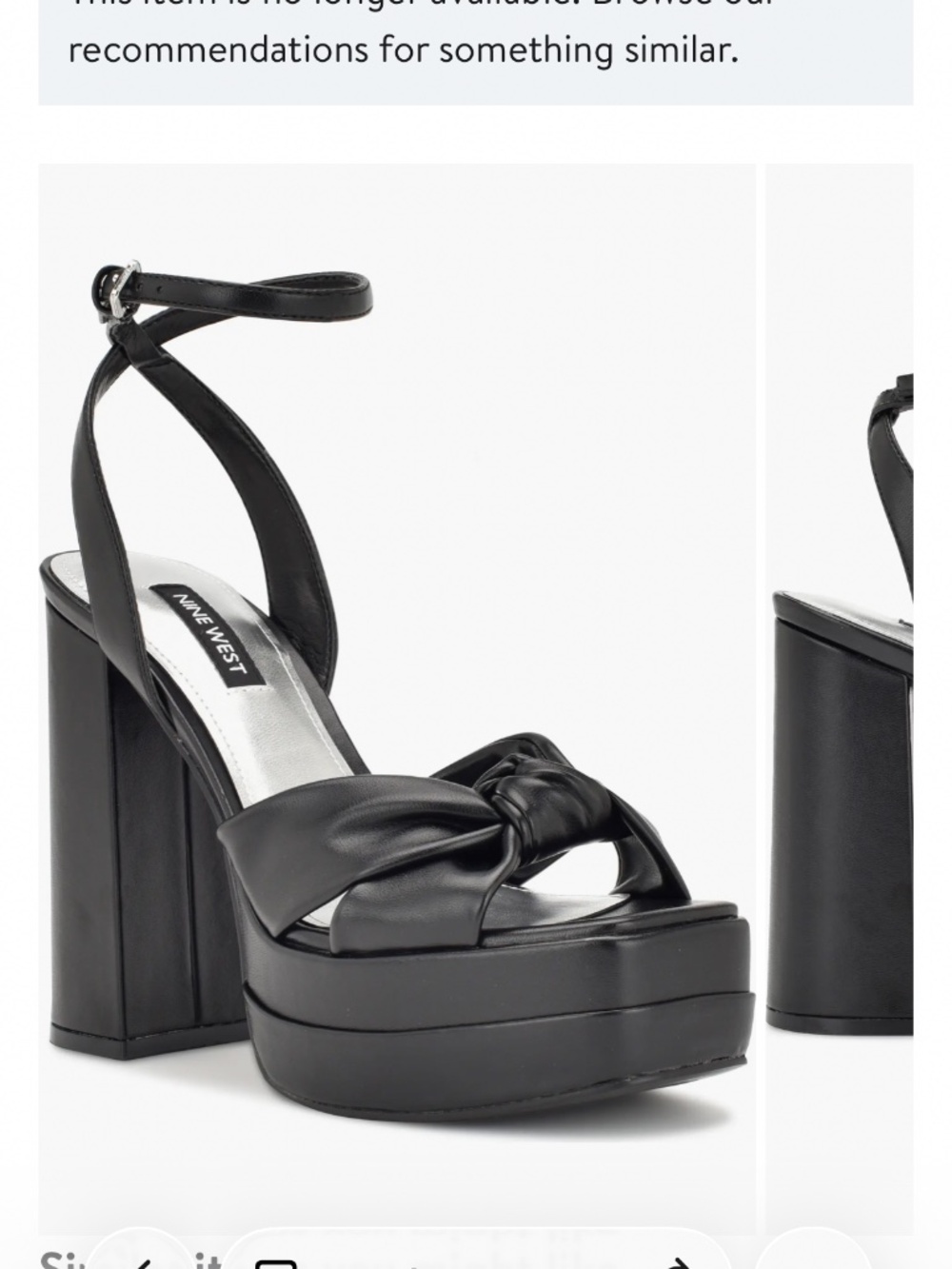 Nine west Vivid Ankle strap platform heels